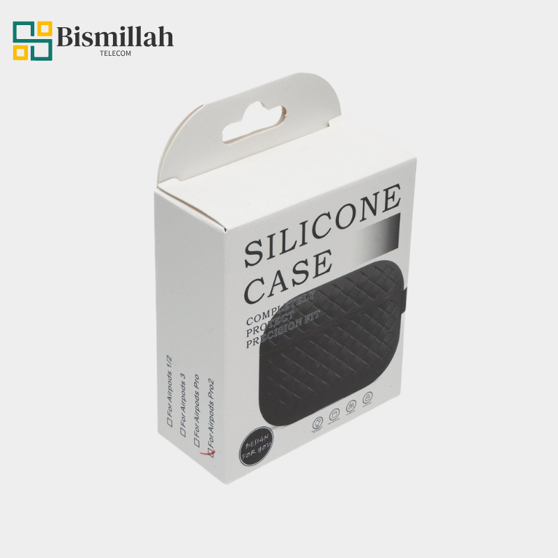 Silicone AirPods Pro 2 Case Cover - Weave Pattern | Shockproof 360° Protection