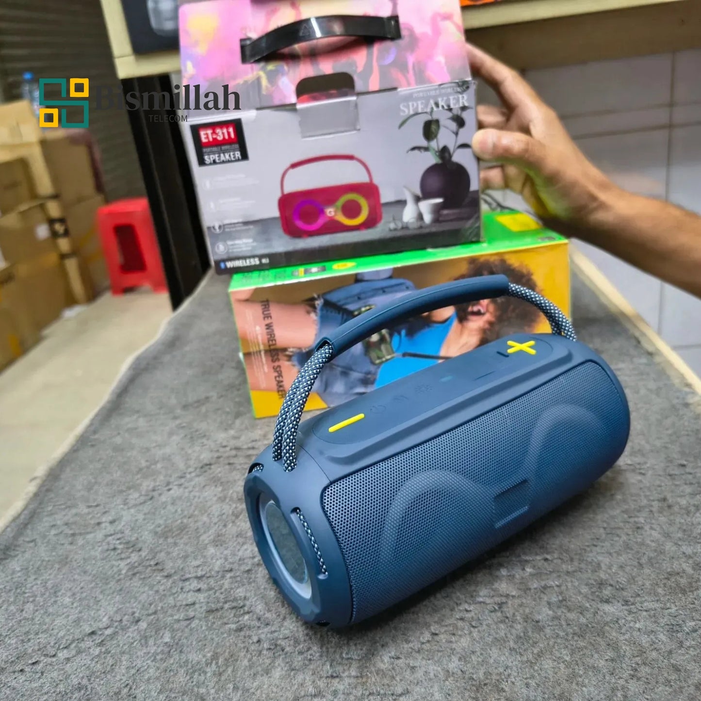 ET-312 Portable Bluetooth Speaker – Hi-Fi Sound, USB, AUX, FM